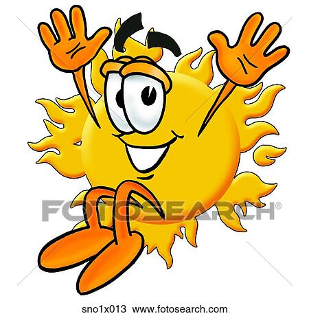 sun jumping View Large Clip Art Graphic Clipart - sun jumping. Fotosearch