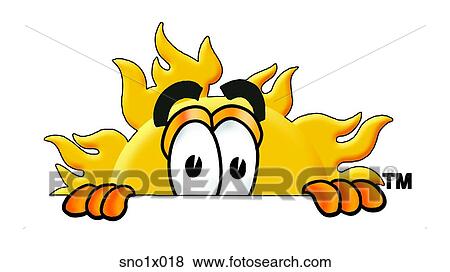 sun peaking over View Large Clip Art Graphic Clip Art - sun peaking over. Fotosearch