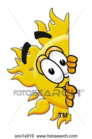 sun peaking sideways View Large Clip Art Graphic Clip Art - sun peaking sideways. Fotosearch