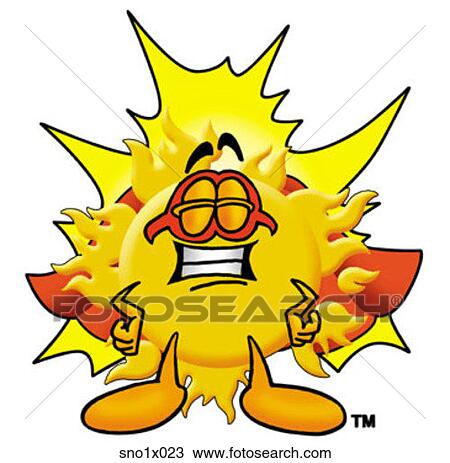 Clipart - sun super hero. Fotosearch