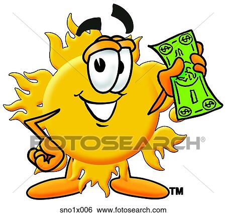 sun with money View Large Clip Art Graphic Clip Art - sun with money. Fotosearch