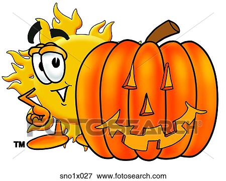 sun with pumpkin View Large Clip Art Graphic Clip Art - sun with pumpkin. Fotosearch