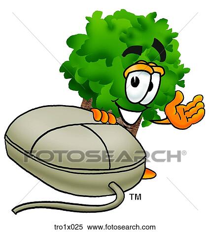 Clipart - tree and mouse. Fotosearch