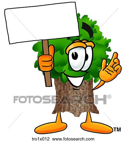 tree with sign View Large Clip Art Graphic Clipart - tree with sign. Fotosearch