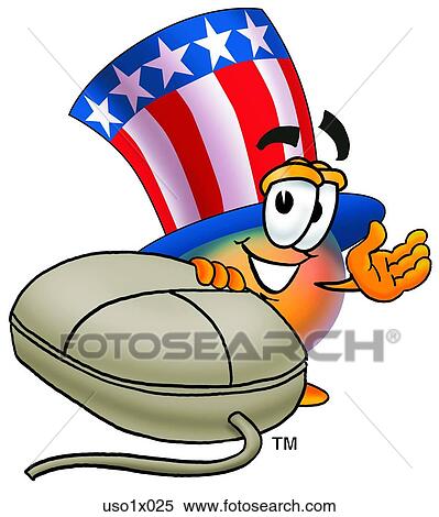 American hat and mouse View Large Clip Art Graphic Clipart - American hat and mouse. Fotosearch