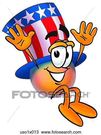 American hat jumping View Large Clip Art Graphic Clipart - American hat jumping. Fotosearch