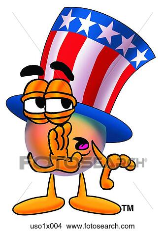 American hat telling secret View Large Clip Art Graphic Clipart - American hat telling secret. Fotosearch