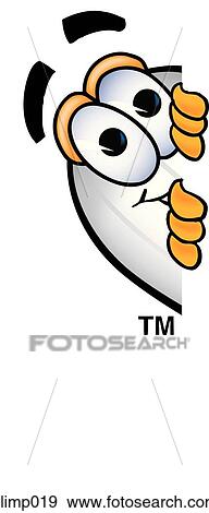 Clip Art - blimp peaking sideways. Fotosearch
