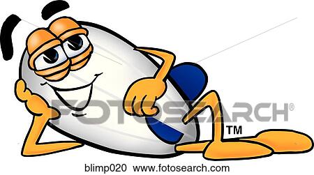 Clipart - blimp relaxing. Fotosearch