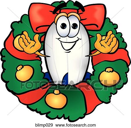 Clip Art - blimp with wreath. Fotosearch