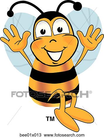 bee jumping View Large Clip Art Graphic Clipart - bee jumping. Fotosearch