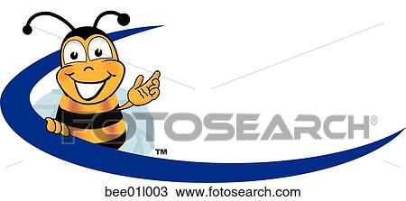 bee logo 3 View Large Clip Art Graphic Clipart - bee logo 3. Fotosearch