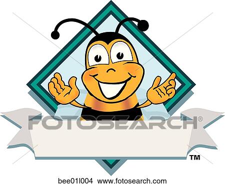 bee logo 4 View Large Clip Art Graphic Clipart - bee logo 4. Fotosearch