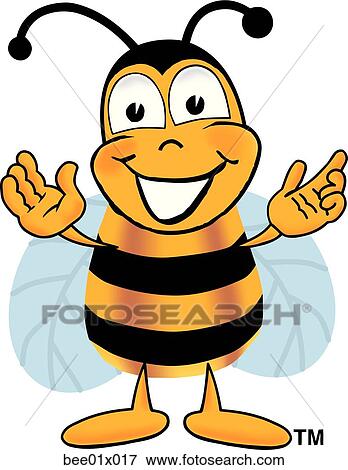 bee with hands out View Large Clip Art Graphic Clip Art - bee with hands out. Fotosearch