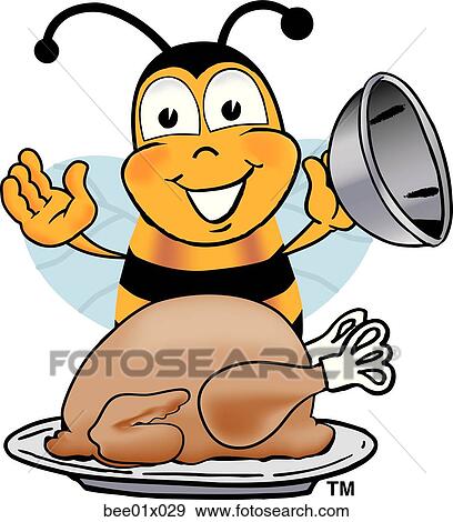 bee with turkey View Large Clip Art Graphic Clip Art - bee with turkey. Fotosearch