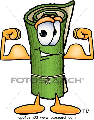 carpet flexing muscles View Large Clip Art Graphic Clipart - carpet flexing muscles. Fotosearch