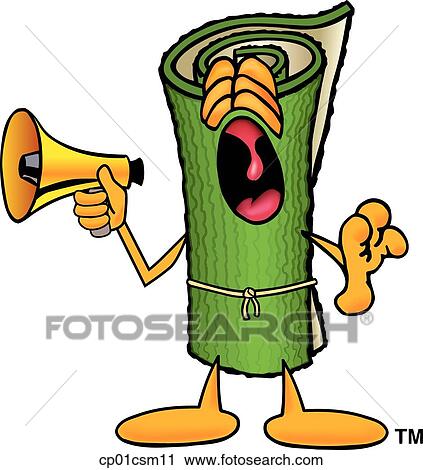 carpet with megaphone View Large Clip Art Graphic Clipart - carpet with megaphone. Fotosearch