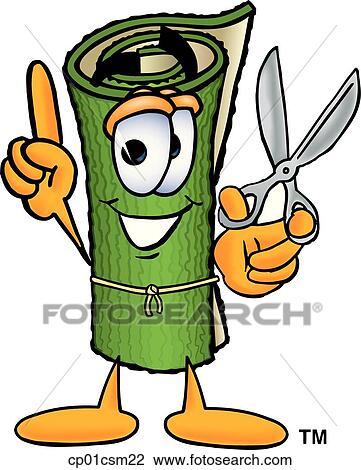 carpet with scissors View Large Clip Art Graphic Clipart - carpet with scissors. Fotosearch