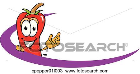Clipart - chili pepper logo 3. Fotosearch