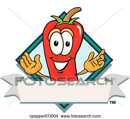 Clipart - chili pepper logo 4. Fotosearch