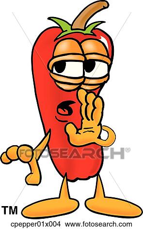 chili pepper telling secret View Large Clip Art Graphic Clipart - chili pepper telling secret. Fotosearch