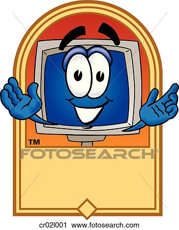 Computer 2 logo 1 View Large Clip Art Graphic Clipart - Computer 2 logo 1. Fotosearch