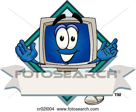 Computer 2 logo 4 View Large Clip Art Graphic Clipart - Computer 2 logo 4. Fotosearch