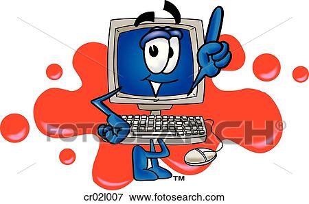 Clip Art - Computer 2 logo 7. Fotosearch