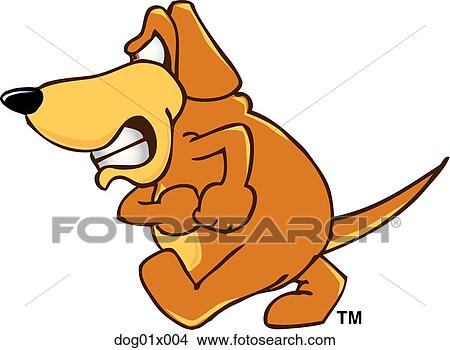 Clipart - Dog angry. Fotosearch