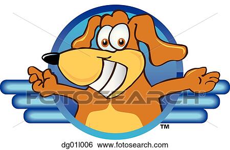 Dog logo 5 Clip Art | dg01l006 | Fotosearch