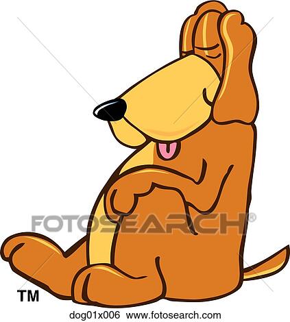 Clip Art - Dog sleeping. Fotosearch