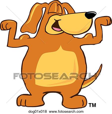 Dog with muscles View Large Clip Art Graphic Clip Art - Dog with muscles. Fotosearch