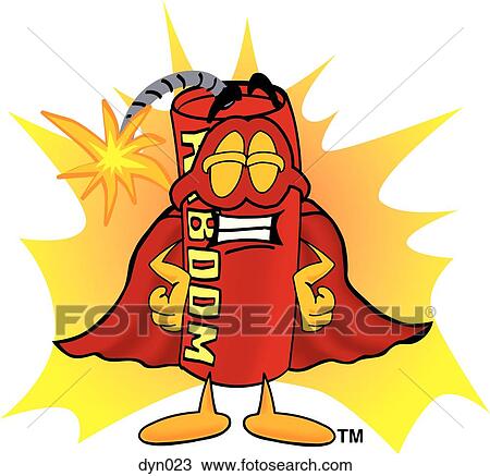 dynamite super hero View Large Clip Art Graphic Clipart - dynamite super hero. Fotosearch