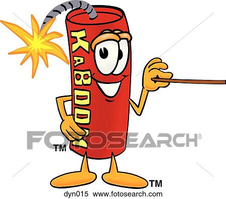 dynamite with pointer View Large Clip Art Graphic Clipart - dynamite with pointer. Fotosearch
