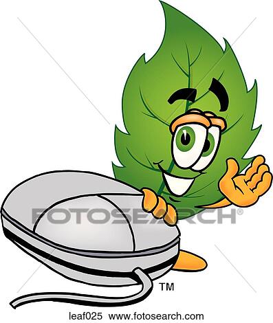 Leaf and mouse View Large Clip Art Graphic Clipart - Leaf and mouse. Fotosearch