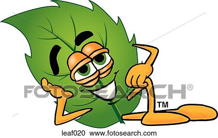 Clipart - Leaf relaxing. Fotosearch