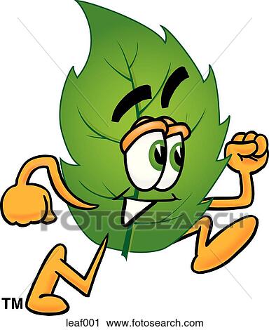 Leaf running View Large Clip Art Graphic Clipart - Leaf running. Fotosearch