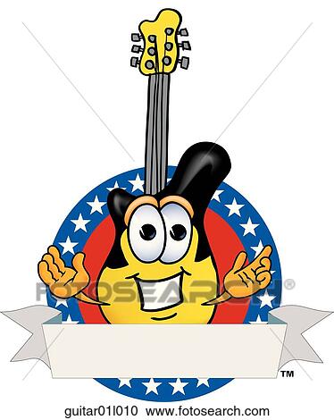 Clipart - Guitar logo 10. Fotosearch