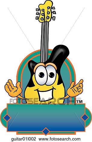 Guitar logo 2 View Large Clip Art Graphic Clipart - Guitar logo 2. Fotosearch