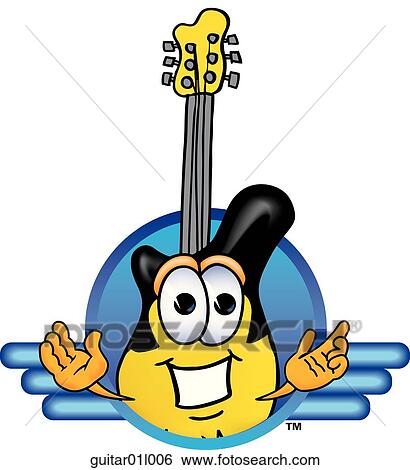 Guitar logo 6 View Large Clip Art Graphic Clip Art - Guitar logo 6. Fotosearch