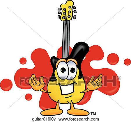 Clip Art - Guitar logo 7. Fotosearch