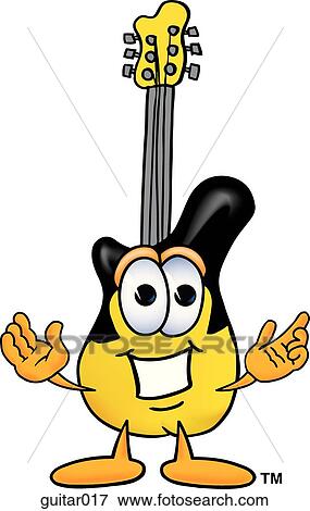 Clip Art - Guitar with hands out. Fotosearch