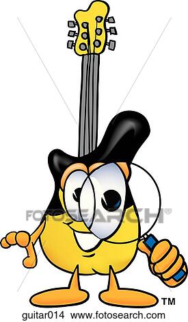 Guitar with magnifying glass View Large Clip Art Graphic Clipart - Guitar with magnifying glass. Fotosearch