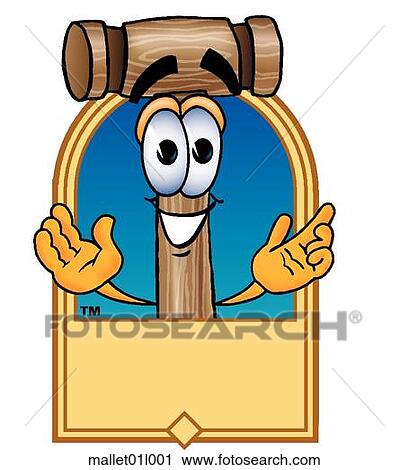 Mallet logo 1 View Large Clip Art Graphic Clipart - Mallet logo 1. Fotosearch