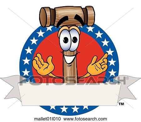 Clipart - Mallet logo 10. Fotosearch