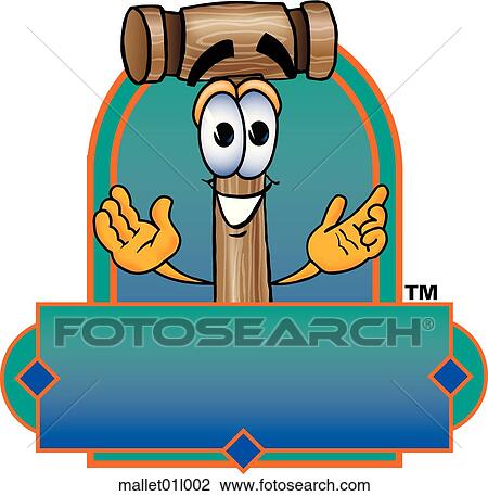 Mallet logo 2 View Large Clip Art Graphic Clipart - Mallet logo 2. Fotosearch