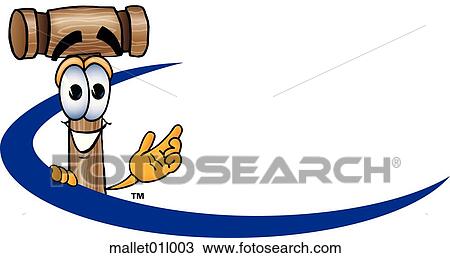 Mallet logo 3 View Large Clip Art Graphic Clipart - Mallet logo 3. Fotosearch
