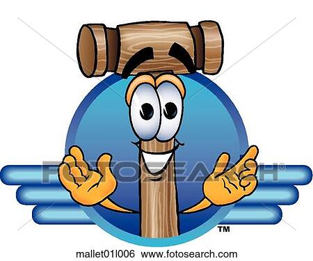 Mallet logo 6 View Large Clip Art Graphic Clip Art - Mallet logo 6. Fotosearch