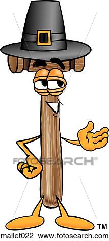 Mallet Pilgrim View Large Clip Art Graphic Clipart - Mallet Pilgrim. Fotosearch