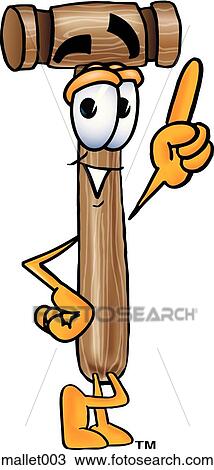 Mallet pointing up View Large Clip Art Graphic Clipart - Mallet pointing up. Fotosearch